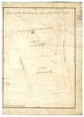 Plan of late part of Pits Moor [Pitsmoor] held by James Genn of the Duke of Norfolk