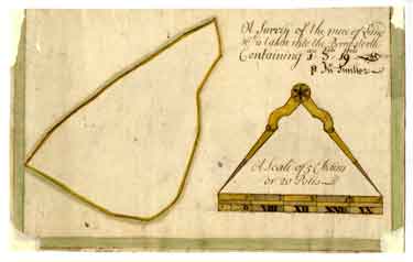 Survey of the piece of Land w[hi]ch is taken into the Berry-storth, [early 18th cent]