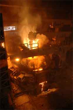 Stocksbridge (Outokumpu) Steelworks - final melt