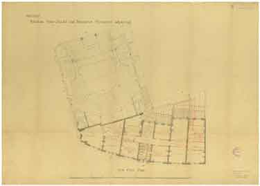 Salvation Army Citadel and business premises adjoining, Pinstone Street and Cross Burgess Street - first floor plan (amended)