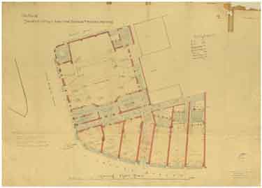 Salvation Army Citadel and business premises adjoining, Pinstone Street and Cross Burgess Street - ground floor plan