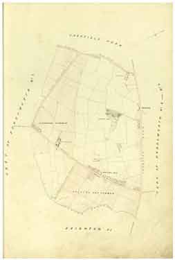 Map of Gleadless Common, Hollins Hill, Intake and Hollins End, c. 1855