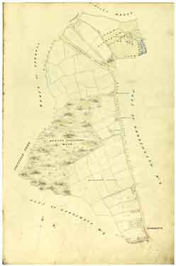 Map of High Hazels, Bowden Housesteads Wood and Handsworth Nurseries, etc. c. 1855