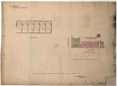 Block plan of shops in Hereford Street for Thomas Rowbotham