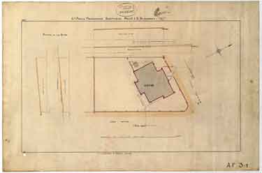 St. Paul's Parsonage, Brook Hill - site plan