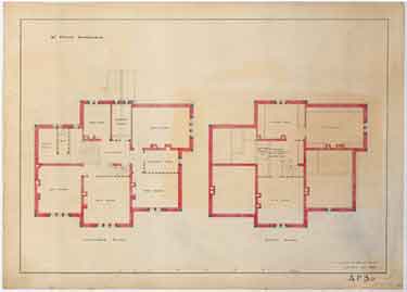St. Paul's Parsonage, Brook Hill - chamber and attic plan
