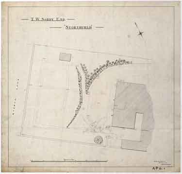 T. W. Sorby, esquire - Storthfield House, 237 Graham Road, Ranmoor - site plan