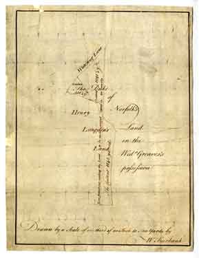 Plan of exchange of land between the Duke of Norfolk and Henry Longden, [early 1770s]