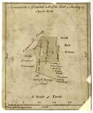 Tenements and ground held of the Earl of Surrey by Charles Kelk
