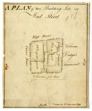 A plan of two building lots in West Street