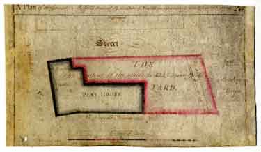 A plan of the Ground in Sheffield demised by the Duke of Norfolk for the erecting of an Assembly House, etc, [1762]