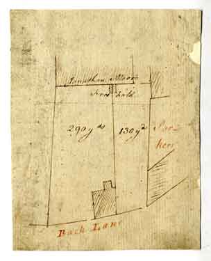 Property held by Jonathan Moor behind West Bar Green, [1790s]