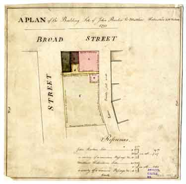A Plan of building lots of John Barber and Matthew Habershon [Crook's Croft]