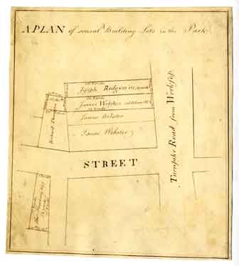 A Plan of several building lots in the Park [Duke Street], [1790s]
