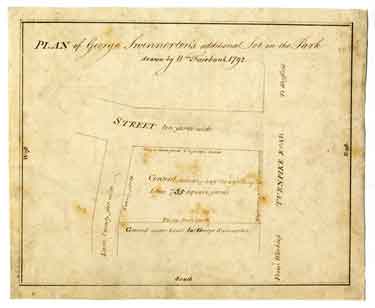 Plan of George Swinnerton's additional lot in the Park