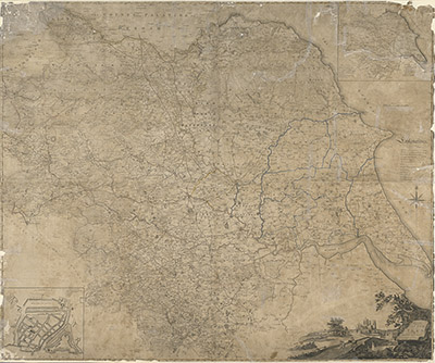 Map of the County of York, by John Tuke, land surveyor  