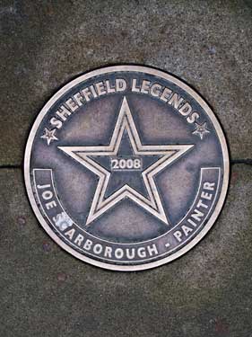 Sheffield Legends plaque - Joe Scarborough, painter (installed 2008)