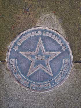 Sheffield Legends plaque - David Mellor, designer (installed 2007)