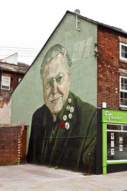 Public Art / Mural: David Attenborough by local artist Rocket01, Charles Street