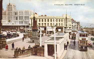 Fitzalan Square, pre-war image but sent post-war.