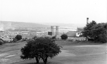 Concord Park Golf Course looking towards Tinsley Cooling Towers and Rotherham with Hinde House School right