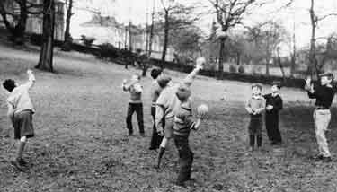 Children in the garden, Springvale House Open Air School, Park Lane, pre-1968