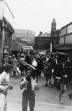 Sheaf Market with Park Hill Flats in background