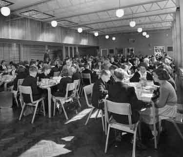 Dining room at Bradfield Secondary School, Kirk Edge Road, Worrall