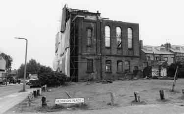Demolition of Ebenezer Wesleyan Reform Church, Bramall Lane