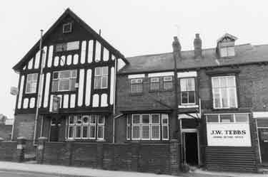 Darnall Horticultural Club and J.W. Tebbs, licensed betting office, junction of Staniforth Road and Gainsford Road, Darnall