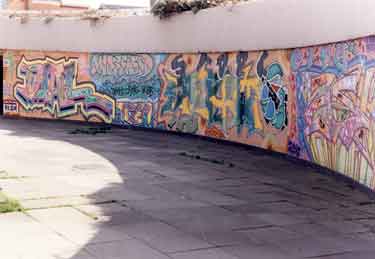 Street art in the Furnival Gate / Arundel Gate / Eyre Street underpass
