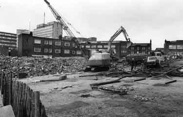 Demolition of flats on Lambert Street