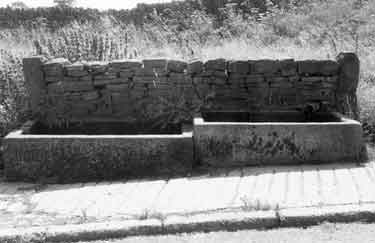 Horse troughs at Brightholmlee