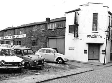 John Paget and Son Ltd, check traders and financers, junction of Eyre Lane and Charles Lane