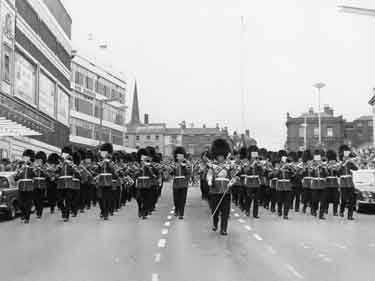 Football World Cup 1966: Guards band in Barkers Pool