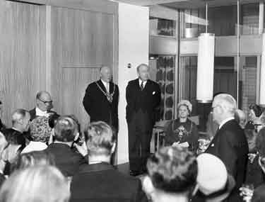 Opening of the Hallam Tower Hotel, Fulwood Road showing the Lord and Lady Mayoress, Alderman Albert Smith OBE and Mrs. Smith