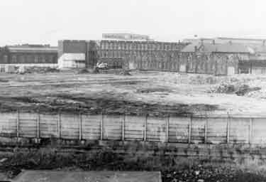 View of the former Hadfield Co. Ltd., East Hecla Steelworks being demolished
