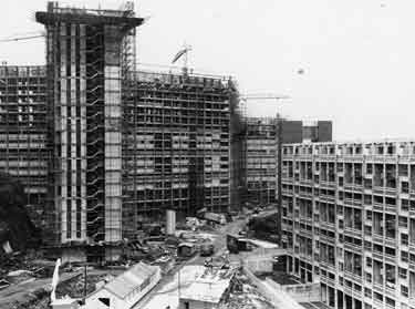 Construction of Hyde Park Flats 