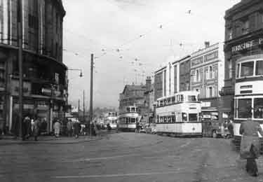 Haymarket at the junction with High Street and Commercial Street