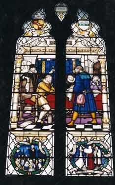 Window in the Chapter House, Sheffield Cathedral, Church Street