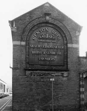 Benton Brothers Ltd, brassfounders, Rodley Lane