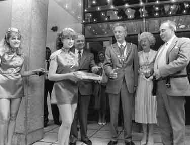 Opening of the Odeon Cinema, Arundel Gate by the Lord Mayor (third right) Councillor Peter Horton