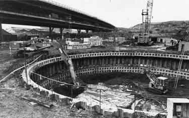 Construction at Blackburn Meadows Sewage Works, Tinsley