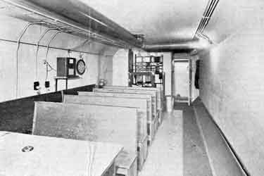 Underground first aid room connecting with tunnel shelters, Edmund Road Depot, Water Department