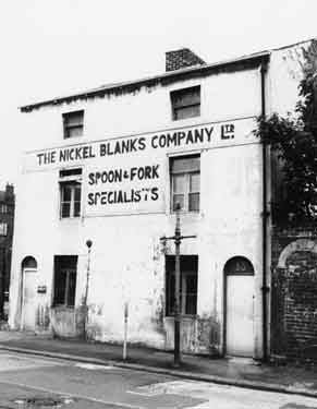 The Nickel Blanks Company Ltd., spoon and fork blank manufacturer, Nos.11-13 Chester Street