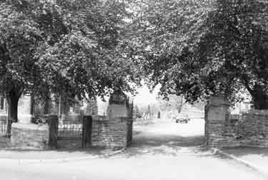Entrance to Woodhouse Cemetery, Stradbroke Road, Woodhouse