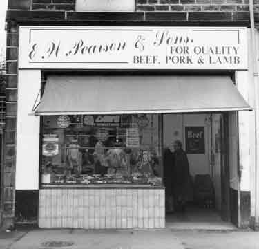 E. W. Pearson and Sons, butchers, No.22 Holme Lane, Hillsborough