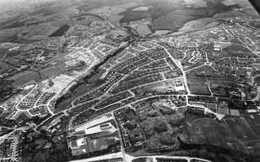 Aerial view of Charlton Brook Estate, High Green