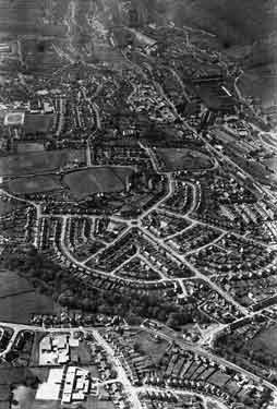 Aerial view of Stocksbridge