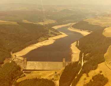 Derwent Reservoir showing the effects of the drought